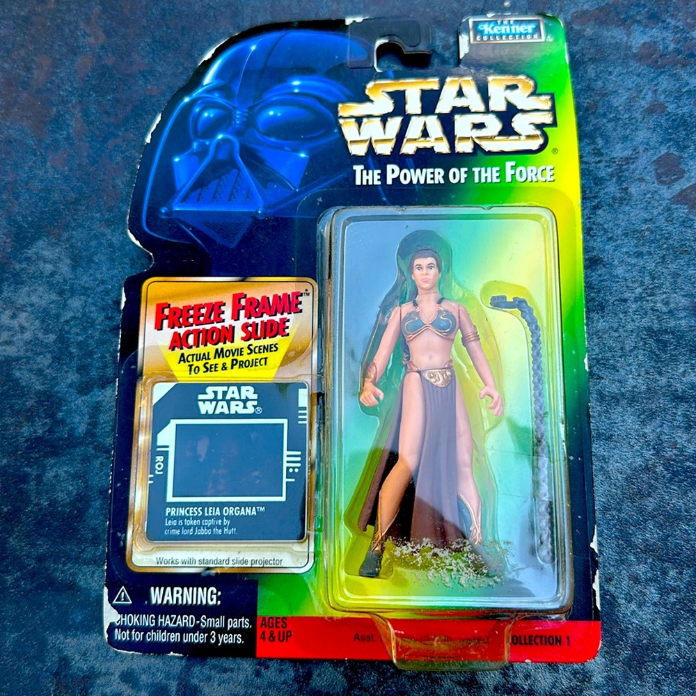 Vintage 1997 Star Wars Jabba’s prisoner Leia action figure w/ freeze frame